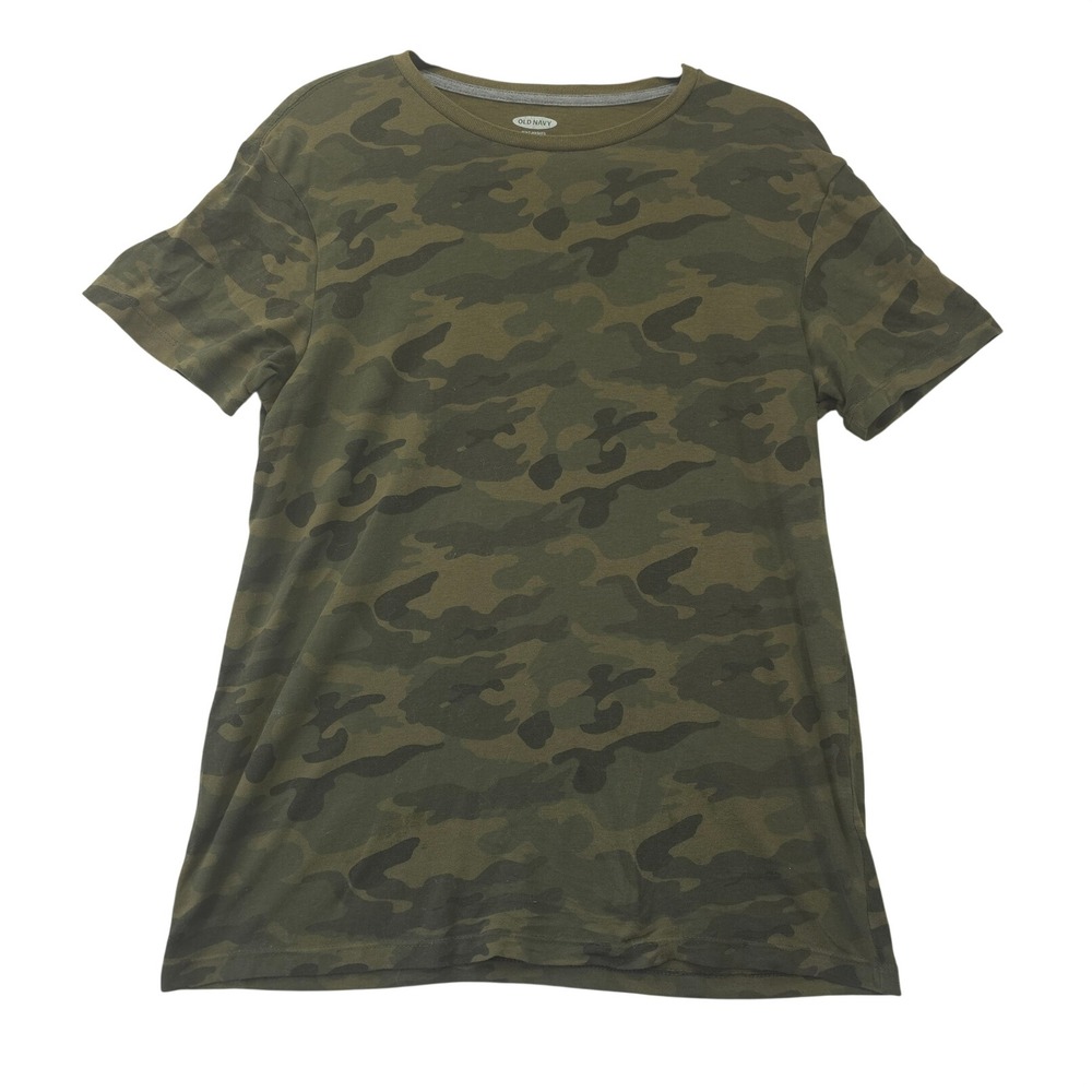 Old Navy Soft-Washed Camo T-Shirt Mens S Olive Green Camouflage Short Sleeve Tee